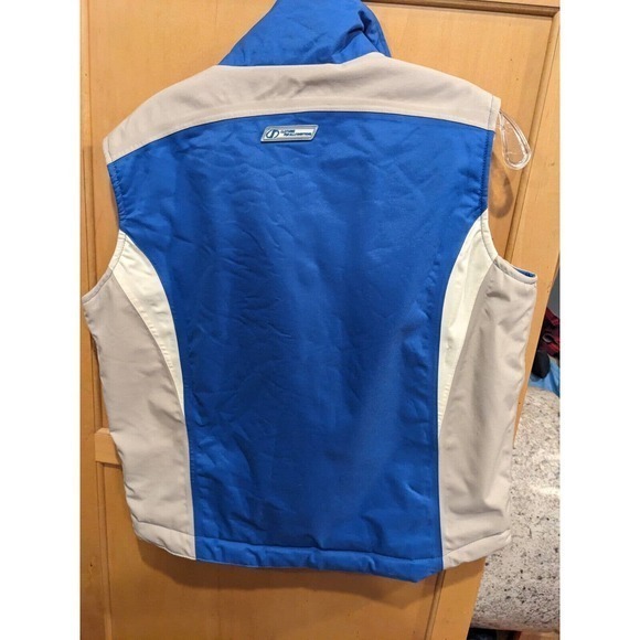 Nectarine Nylon Vest Soft Shell Fleece Lined Light Weight Blue Woman’s Medium - Picture 3 of 3